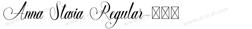 Anna Stasia Regular字体转换